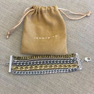 Jenny Bird Austin Chain Cuff Bracelet Multi Tone